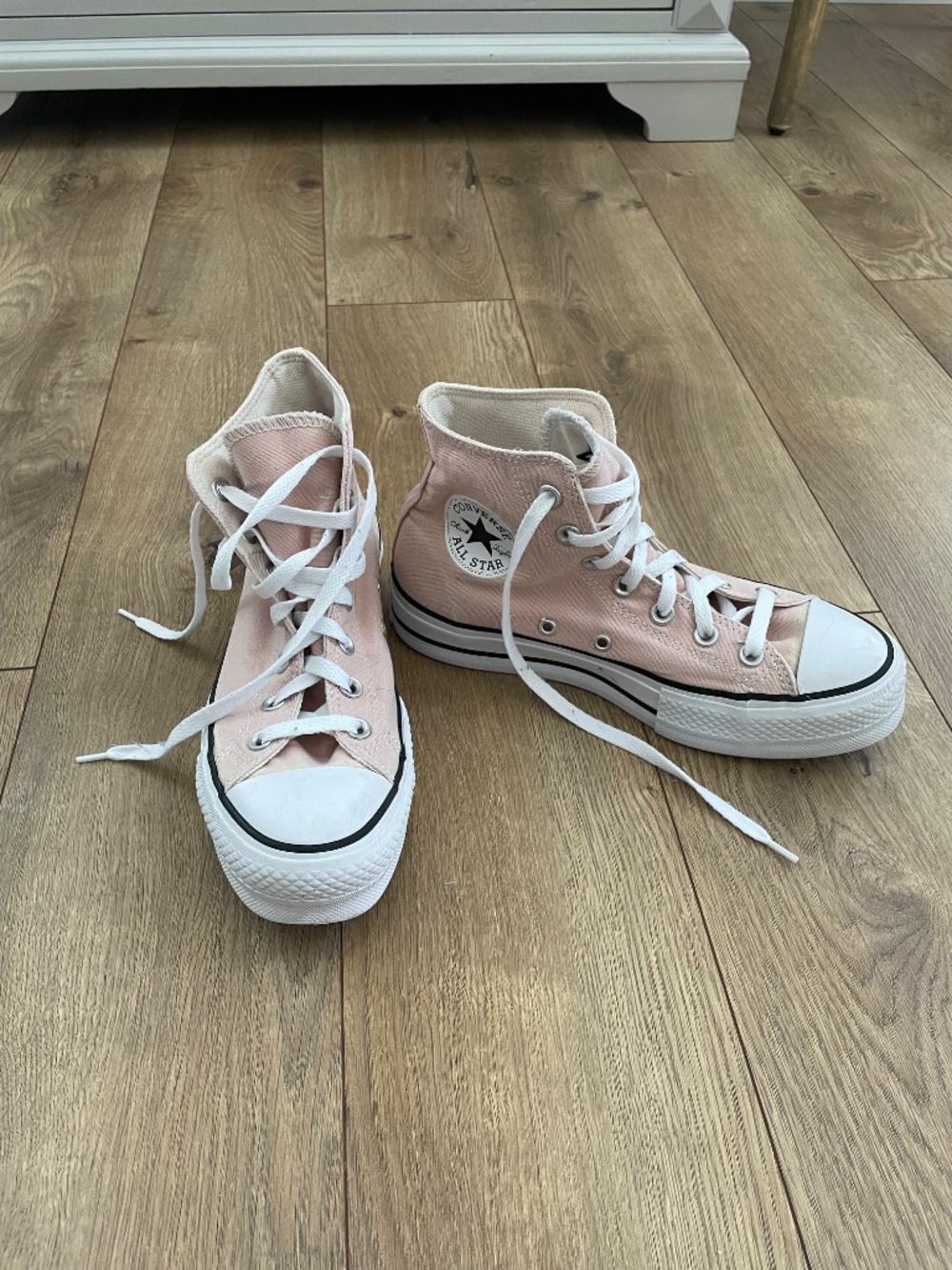 Hightop Platform Converse in Light Pink Size 7 - Picture 2 of 7